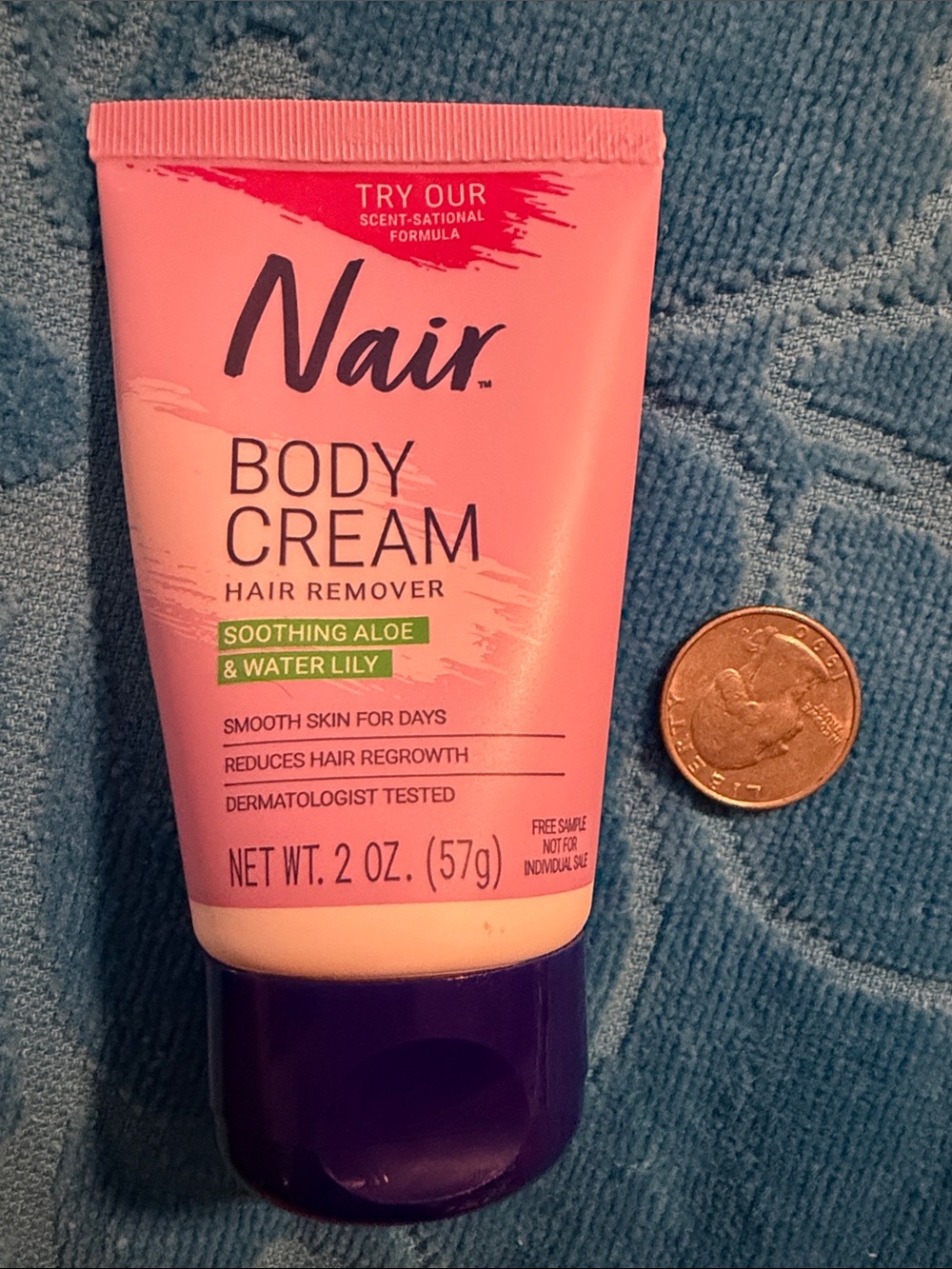 🍄6/$26 Nair Body Cream Hair Remover 2oz travel NWT